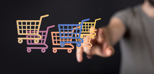 sale digital percent in hand