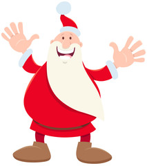 funny Santa Claus cartoon character on Christmas time