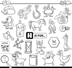 G is for educational task coloring book