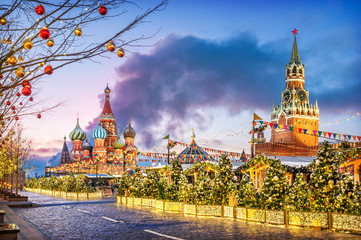 Праздник на Красной Площади New Year holiday on the Red Square