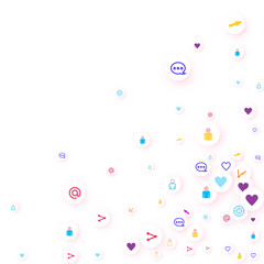 Social media marketing, Communication concept.