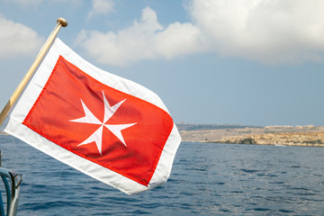 The merchant flag of Malta