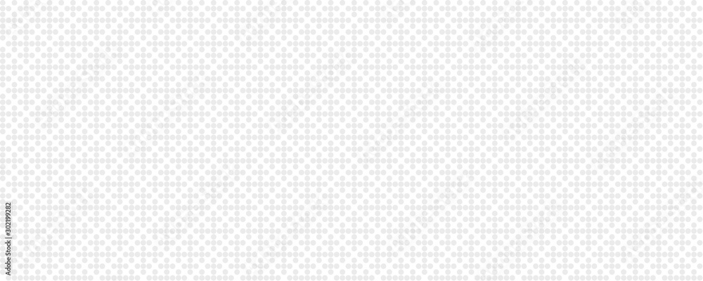 Wall mural halftone effect seamless pattern. abstract monochrome dotted vector background. light gray backdrop