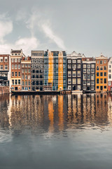 Naklejka premium Tańczące domy Amsterdamu