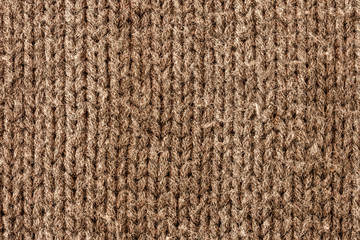 Texture of brown Knitted Wool Background