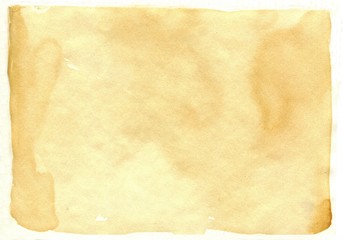 rough coffee background on vintage paper. Coffee traces, coffee paper, coffee color