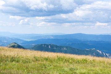 Fototapeta premium Beautiful view of the mountains on a sunny day in the summer. Western Carpathians, Slovakia, Little Fatra.