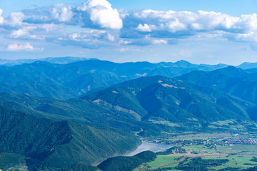 Beautiful view of the mountains on a sunny day in the summer. Western Carpathians, Slovakia, Little Fatra.