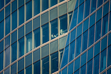 Skyscraper office building downtown