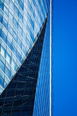 Modern skyscraper office building in Madrid