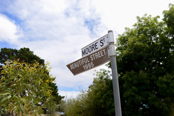 Fototapeta premium Moore Street beautiful street 1995 Willunga, SA