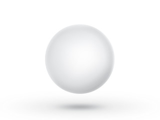 Globe sphere or ball isolated on a white background. 3D illustration