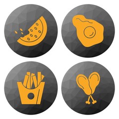 4 User interface Icon set for web and mobile applications