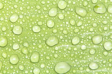 Water droplets and the color of raindrops in the rainy season