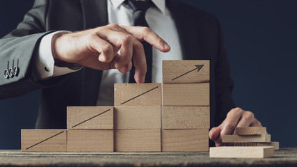 Business success and promotion concept