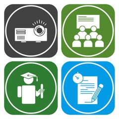 4 User interface Icon set for web and mobile applications