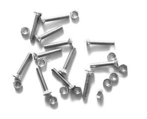 Industrial steel bolts, nuts, screws