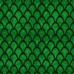 Fish scale  glitter snake skin sparkling seamless pattern