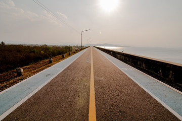 Fototapeta premium Special channels for exercise bikes in Thailand