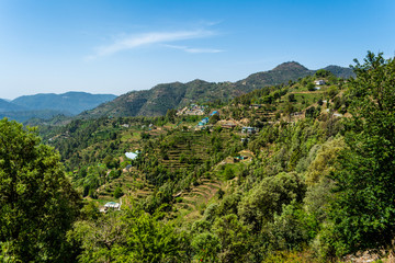 Fototapeta na wymiar Mukteshwar Valley, Nainital, Uttarakhand, India