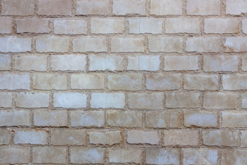 Brick wall. Texture. White brick.