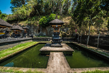 Fototapeta premium A beautiful view of Goa Gajah temple in Bali, Indonesia.