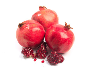 pomegranate isolated on white background - Image