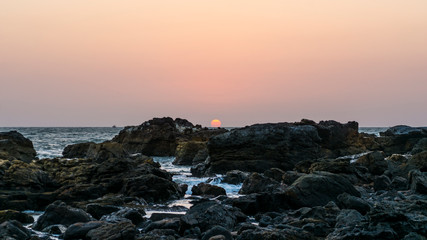Sunset at Coast of Querim (Keri) Arambol, Goa,India