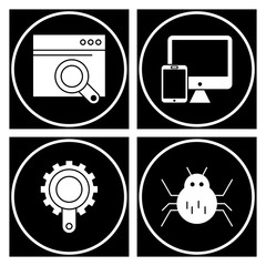 Set Of Universal 4 Icons