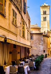 Obraz premium sidewalk restaurant