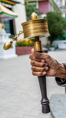 Hand-held Prayer Wheel, Dharamsala, India