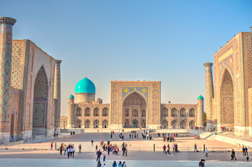Samarkand, Registan - obrazy, fototapety, plakaty