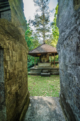 A beautiful view of Goah Raja Waterfall in Bali, Indonesia.