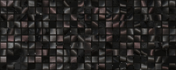 Black checkered tile ceramic texture background