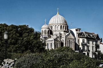 Russian orthodox church in Biarritz, France, built in 1892.