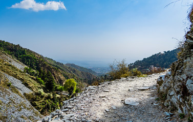 Mountains in Dharamshala, Himachal Pradesh, India