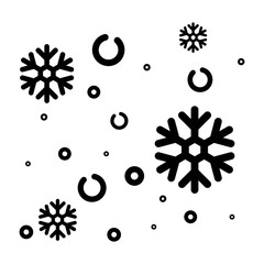 cartoon snowflake vector
