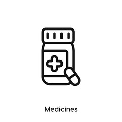 medicines icon vector symbol sign