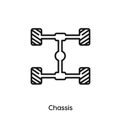 chassis icon vector symbol sign