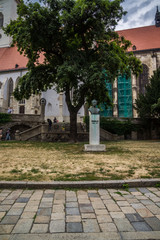 Fototapeta na wymiar in front of St Martin's Cathedral in Bratislava