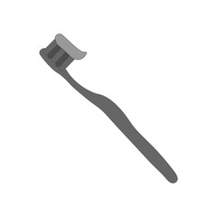 Toothbrush icon. Small amount of toothpaste vector. Nylon bristles and plastic handles symbol illustration. Eps.
