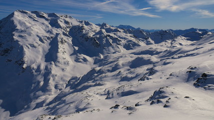 Fototapeta na wymiar Bormio - a well-known tourist and ski resort in northern Italy.