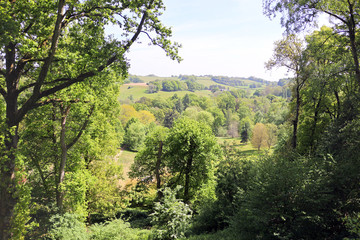 English Countryside View. Surrey Hills, England.