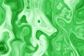 Abstract background imitation malachite rock formation with the effect of movement white and green shades