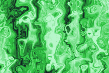 Abstract background imitation malachite rock formation with the effect of movement white and green shades
