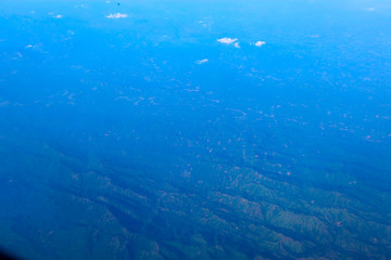 view from airplane window