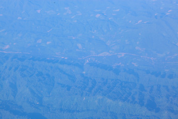 view from airplane window