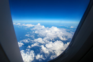 view from airplane window