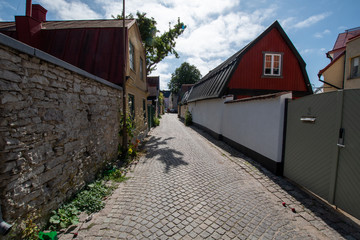 Sweden Gotland Visby old town