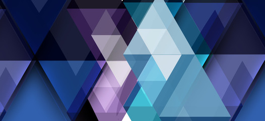 Fototapeta premium Abstract triangle pattern, colorful backdrop. Presentation template. Modern textured shape. Trendy modern style